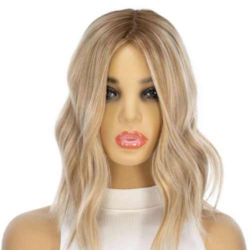 14 inch ash blonde emerald premium human hair milano wig