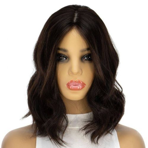 14 inch black emerald premium human hair milano wig