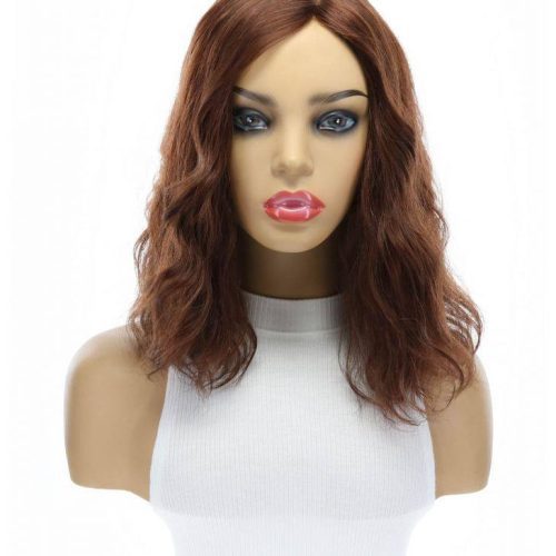 14 inch emerald auburn premium processed human hair topper 1