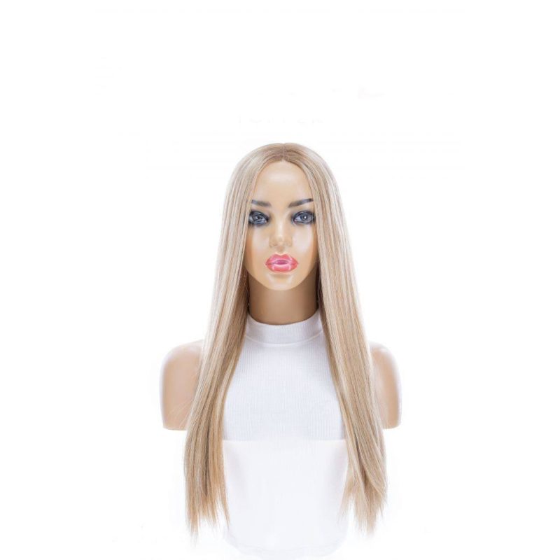 24 divine topper ash blonde straight front 2