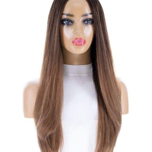 26 ponytail dark ombre front 1