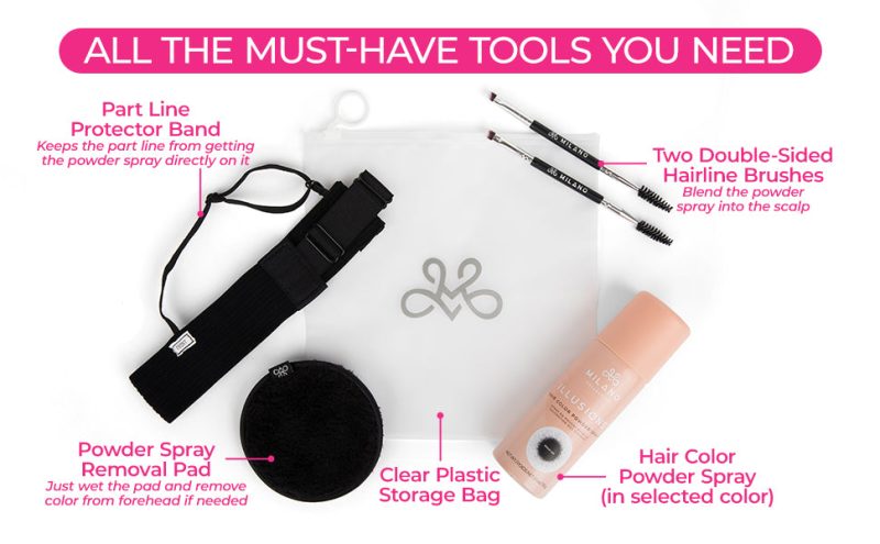 ASIN.MI .IllusionsHairColorPowderSprayBundle.M6 1