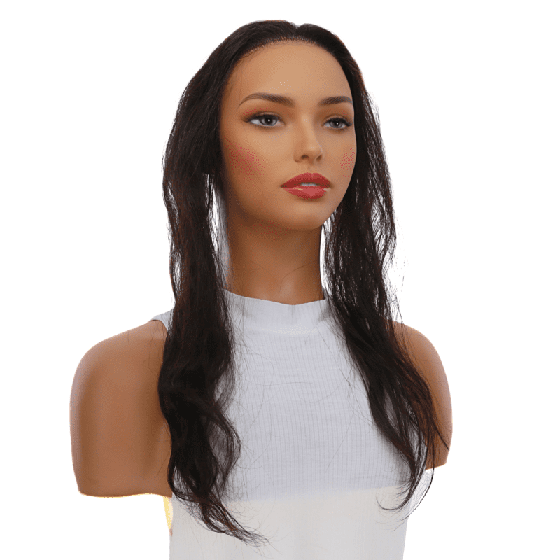 HairlineTopper16 NaturalBlackWavy Angle