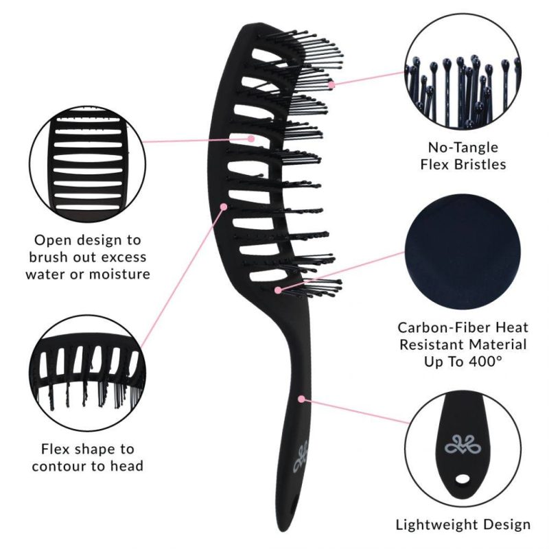 large black brush infographic chart