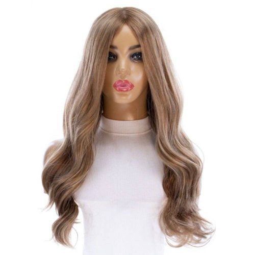 medium blonde layered premium human hair 26 inch wig milano wigs 1